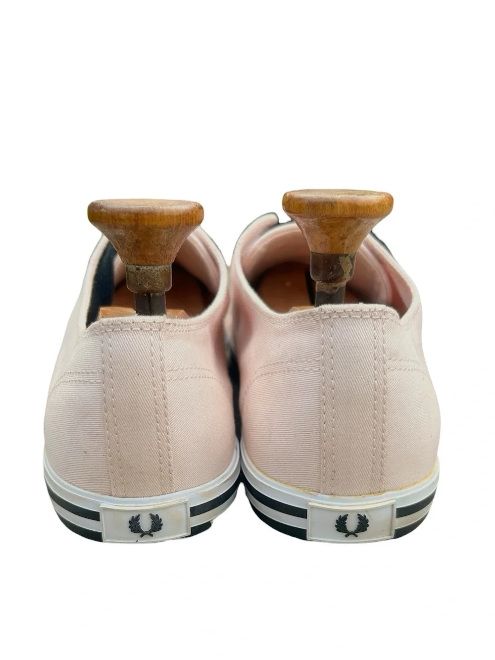 Fred Perry Kingston Twill Canvas Sneakers Light Pink Mens Size 9